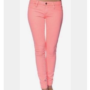 Blank nyc pink coral skinny jeans size 26